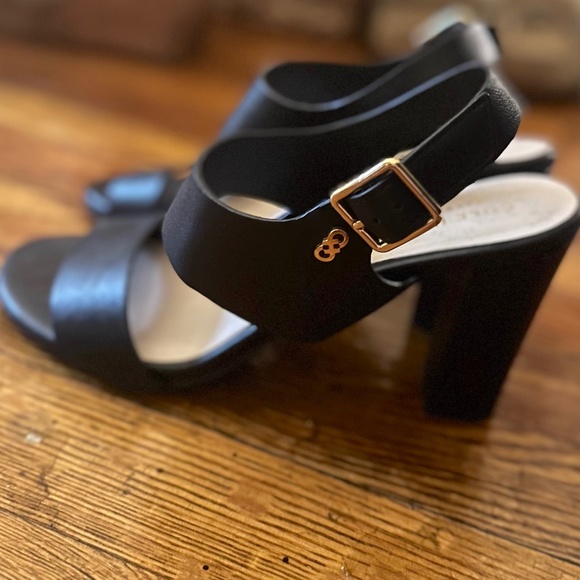 Cole Haan Shoes - Cole Haan Leather Block Heeled Sandals